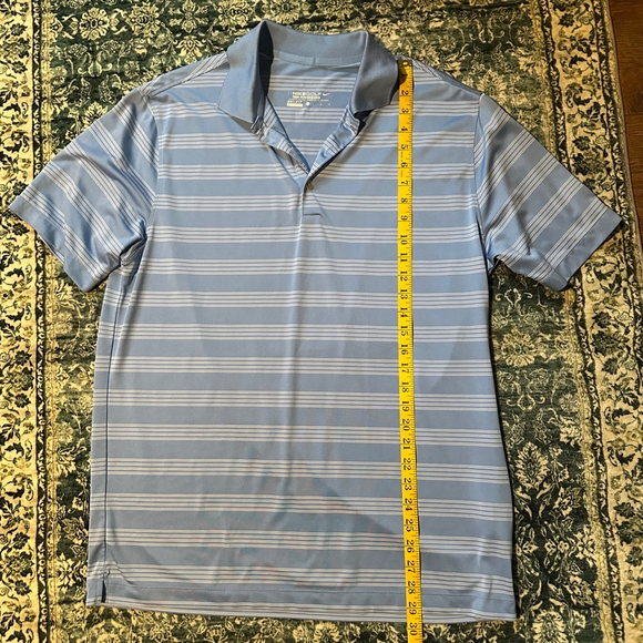 Men's Nike Golf Polo Shirt Size L Blue Striped Clearance - Picture 4 of 5